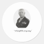 Rond Sticker de devis général Patton (Devant)