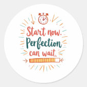 Rond Sticker de devis motivationnel (Devant)