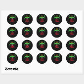 Rond Sticker de devis motivationnel cool (Feuille)