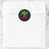 Rond Sticker de devis motivationnel cool (Sac)