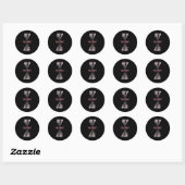 Rond Sticker de devis motivationnel cool1 (Feuille)