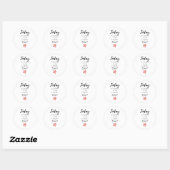 Rond Sticker de devis motivationnel positif (Feuille)