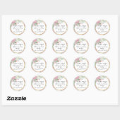 Rond Sticker de devis positif (Feuille)