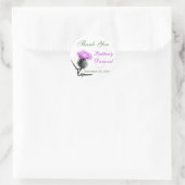 Rond Sticker de diamètre 1,5 po violet, vert, blanc (Sac)