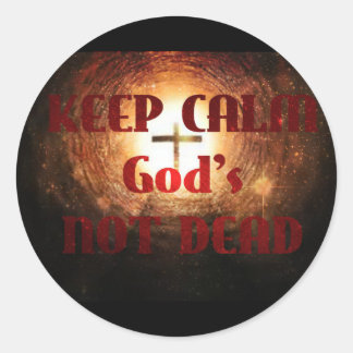 Rond Sticker de Dieu pas mort