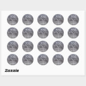 Rond Sticker de don de livre pierre (Feuille)
