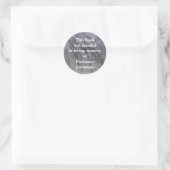 Rond Sticker de don de livre pierre (Sac)