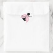 Rond Sticker de douche pour bébé rose Ladybug (Sac)