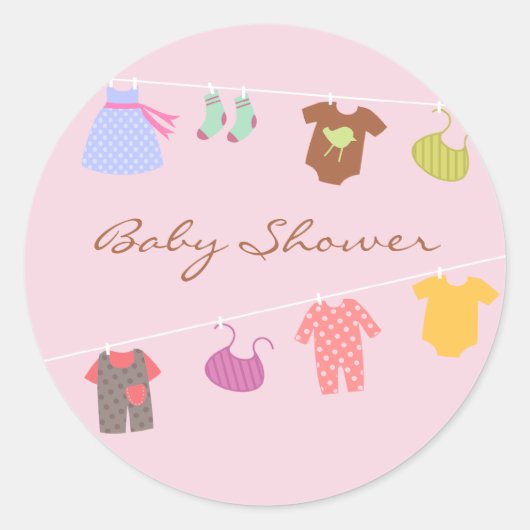 Rond Sticker de douche pour fille bébé (Devant)