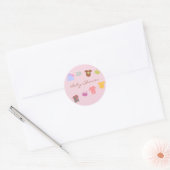 Rond Sticker de douche pour fille bébé (Enveloppe)