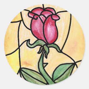 Rond Sticker de fenêtre rose