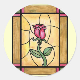 Rond Sticker de fenêtre rose