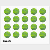 Rond Sticker de fermeture feuille (Feuille)