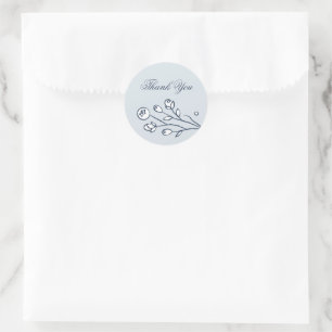 Rond Sticker de fermeture Mariage de fleurs vintages - 