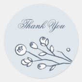 Rond Sticker de fermeture Mariage de fleurs vintages - (Devant)