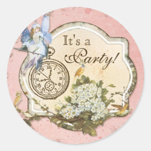 Rond Sticker de fête d'anniversaire ou phoque - Princes