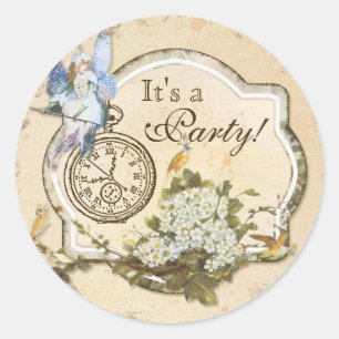 Rond Sticker de fête d'anniversaire ou phoque - Princes