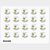 Rond Sticker de fête d'anniversaire Pirate (Feuille)