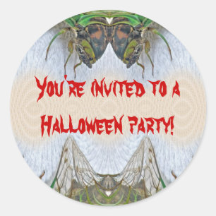 Rond Sticker de fête d'Halloween du Canada fantasmagori