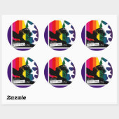 Rond Sticker de fierté (Feuille)