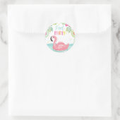 Rond Sticker de Flamant rose Pool Tropical Pool Flotte (Sac)