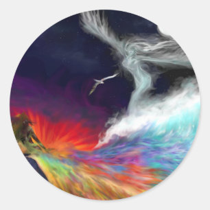 Rond Sticker de flux symbolique