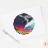 Rond Sticker de flux symbolique (Enveloppe)