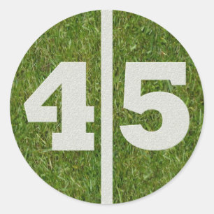 Rond Sticker de football du 45e anniversaire de triage