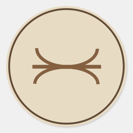 Rond Sticker de fusion Brown (Devant)