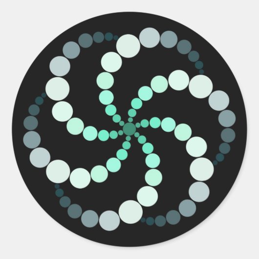 Rond Sticker de géométrie sacrée (Devant)