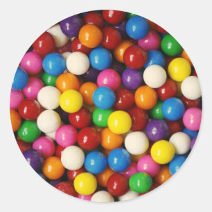 Rond Sticker de gomme à bulle