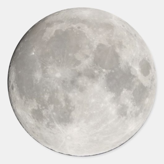 Rond Sticker de grande lune (Devant)