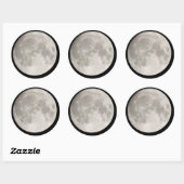 Rond Sticker de grande lune (Feuille)