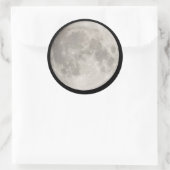 Rond Sticker de grande lune (Sac)