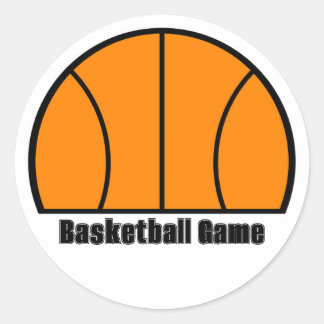Rond Sticker de jeu de basket-ball