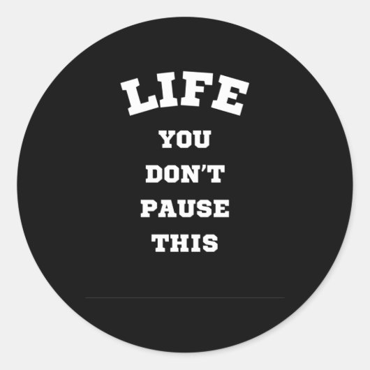 Rond Sticker de jeu de vie (Devant)