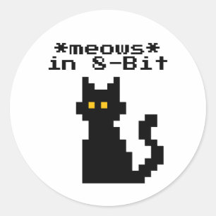 Rond Sticker de jeu vidéo amusant