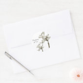 Rond Sticker de jonquille (Enveloppe)