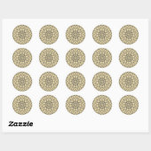 Rond Sticker de jour céleste (Feuille)