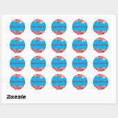 Rond Sticker de jour mère (Feuille)