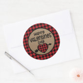 Rond Sticker de jour pour les valentines de Buffalo (Enveloppe)