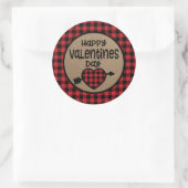 Rond Sticker de jour pour les valentines de Buffalo (Sac)