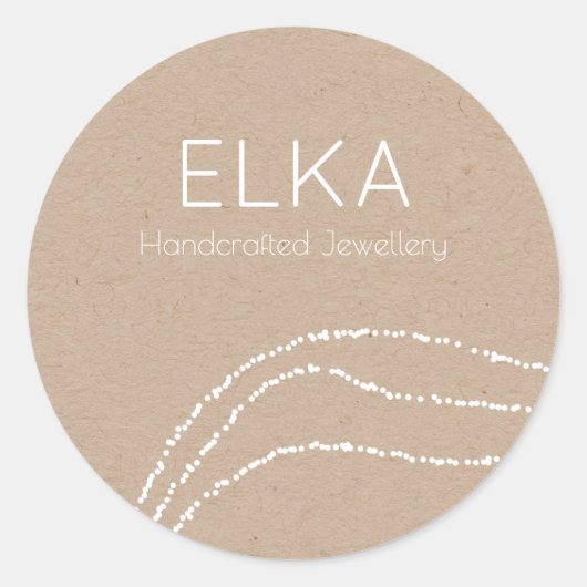 Rond Sticker de Kraft Look Designer (Devant)
