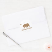 Rond Sticker de la Californie (Enveloppe)