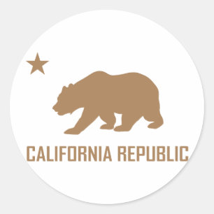 Rond Sticker de la Californie