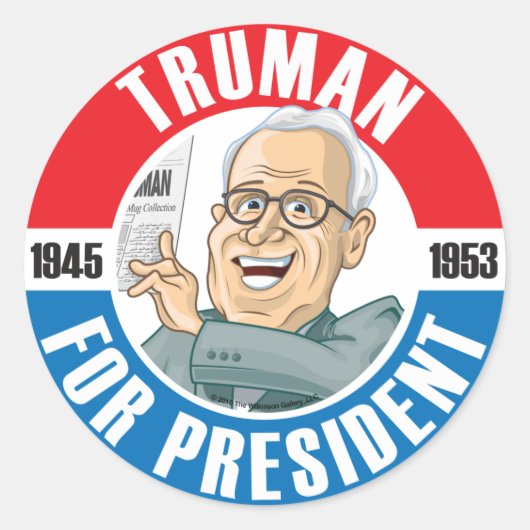 Rond Sticker de la campagne présidentielle américaine : (Devant)