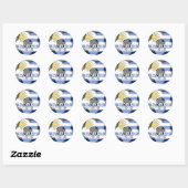 Rond Sticker de la Coupe du monde d'Uruguay (Feuille)
