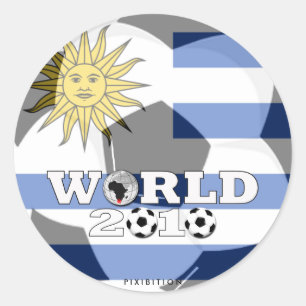Rond Sticker de la Coupe du monde d'Uruguay