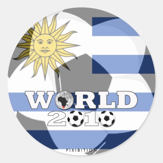 Rond Sticker de la Coupe du monde d'Uruguay (Devant)