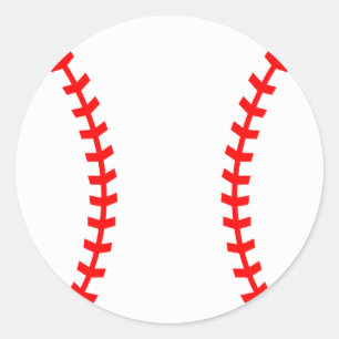 Rond Sticker de la fête de baseball, Sticker d'annivers